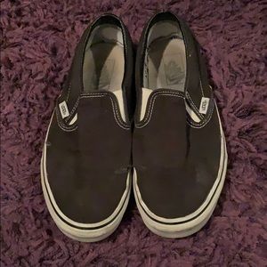 Black slip on vans